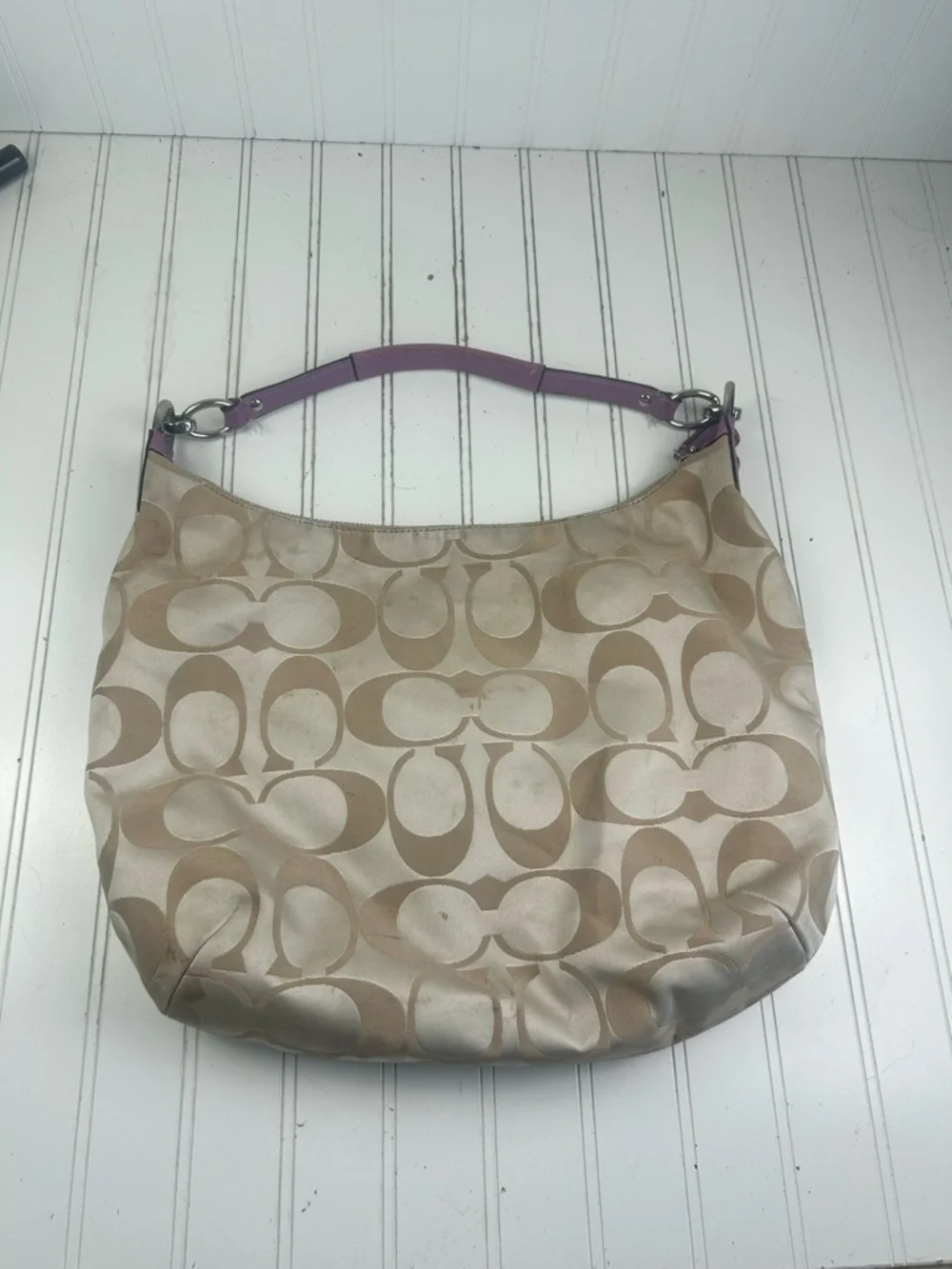 Coach Kristin Hobo Bag Signature C Monogram Vintage Y2K Shoulder Bag - Picture 4 of 16